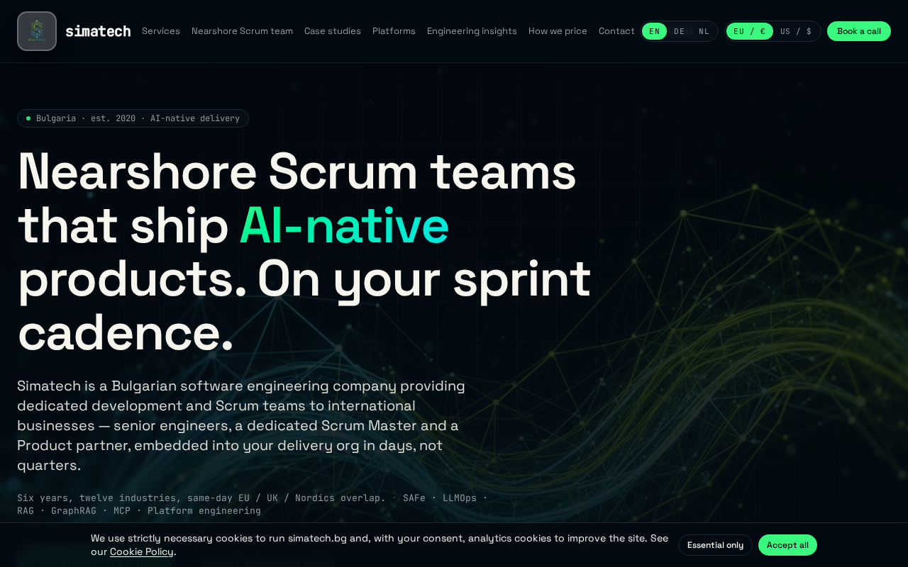 Simatech — website screenshot